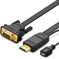 UGREEN - Cable Adaptador HDMI a VGA 1920 x 1080P 150cm MM101 - 30449