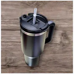 GENERICO - Termo Premium Hermético Vaso Doble Pico de Acero Inoxidable de 1200 ml