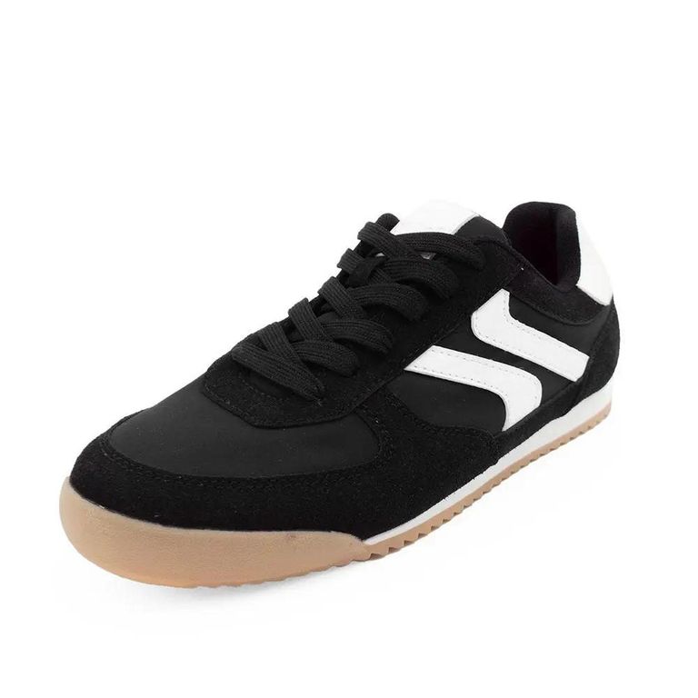 Zapatilla Mujer Casual Black 8133 Negro 1129009