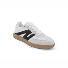 STHEF - ZAPATILLA MUJER CASUAL WHITE/BLACK 7977