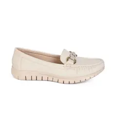 STHEF - MOCASIN MUJER BEIGE 8118