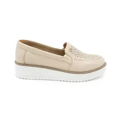 MIKAELA - ZAPATO MUJER CASUAL VAINILLA MS832