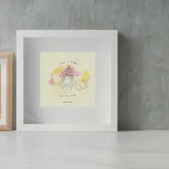 UN PAN CON MANGO - Cuadro “Eres la locura” 26cm x 26cm