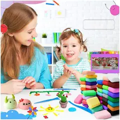 GENERICO - Pack x36 Masas Plastilina Magic Clay Colores Variados