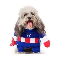 GIOIO - Disfraz para Perro de Capitán América Halloween XL