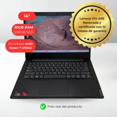 LENOVO - Laptop V14-ARE AMD Ryzen 7 4700U 20GB 500GB 14pulgadas W11Pro - Reacondicionada