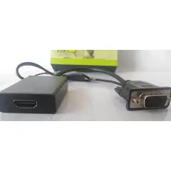 GENERICO - Adaptador Vga A Hdmi Para Pc Con Audio Hd 1080p Convertidor