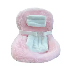 POP MART - Asiento de seguridad peluche rosado para labubu