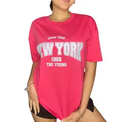 ENGELL - Polos Oversize New York Fucsia