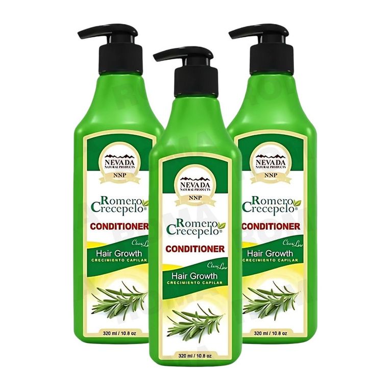 PACK 3 ACONDICIONADOR ROMERO CRECEPELO 320ML NEVADA