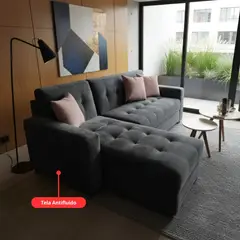 GENERICO - Seccional Messi Izquierdo en tela antifluido para departamento