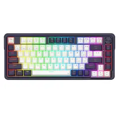 REDRAGON - Teclado Ucal Pro RGB BlancoNegro K673WB-RGB-PRO Red Switch Sp Español