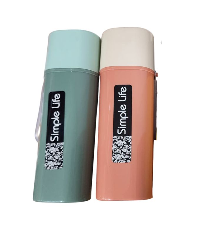 Set 2 estuche porta cepillo 20x6cm - Rosa y Verde