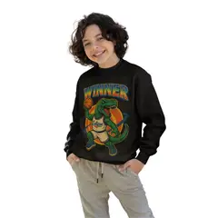 GENERICO - Poleras niño franelado negro dinosaurio T-REX Winner