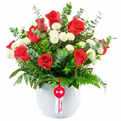 ROSATEL - Arreglo con Rosas Rojas y Flores