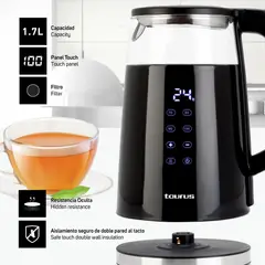 TAURUS - Hervidor Neoglass 1.7 L