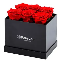 ROSATEL - Sombrerera Rectangular con Rosas Rojas