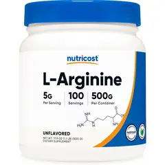 NUTRICOST - L Arginina en Polvo 500 gramos Arginine