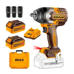 INGCO TOOLS - Combo De Llave De Impacto 850nm + 2bat 4ah Y Cargador Ingco