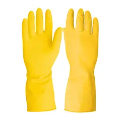 PRETUL - Guante de látex para limpieza uso doméstico amarillo talla chica