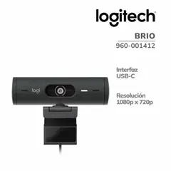 LOGITECH - CAMARA BRIO 500 FHD 1080P USB-C BLACK (960-001412)