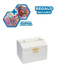 RYBIU IMPORT - Cofre Versatil para Guardar Joyas Blanco Y+Ligas de Regalo