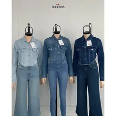 JHAN HIDS - Casaca Cropped Denim Maggie