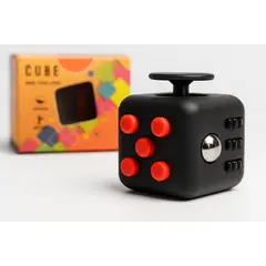 GENERICO - Fidget Cubo Antiestrés Sensorial 6 en 1 - Rojo