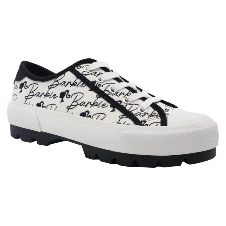 Zapatillas Urbanas Mujer Blanco y Negro