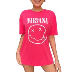 ENGELL - Polos Oversize Nirvana Fucsia