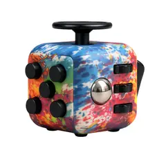 GENERICO - Fidget Cubo Antiestrés Sensorial 6 caras - Multicolor Explosión