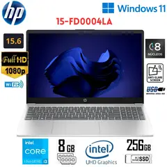 HP - Laptop 15-FD0004LA Intel Core i3-N305 8GB RAM 256GB SSD 15.6" FHD Silver