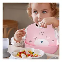 RYBIU IMPORT - Protector Versatil de Babas en Rosado Y+Ligas de Regalo