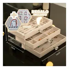 RYBIU IMPORT - Pack12 Caja Util para Anillos en Beige Y+Regalo Stickers