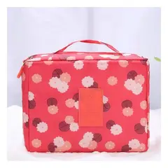 RYBIU IMPORT - Pack4 Cartuchera Moderna para Viajes 20x15cm Coral