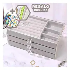 RYBIU IMPORT - Pack6 Caja Util para Anillos en Plomo Y+Papel de Regalo
