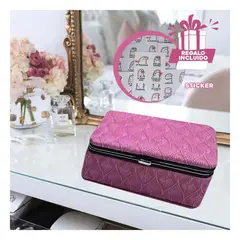 RYBIU IMPORT - Pack12 Estuche Moderno con Espejo en Rosad Y+Regalo Stickers