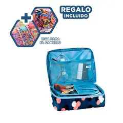 GENERICO - Maletin Moderno para Viajes en Tinte Azul Y+Ligas de Regalo