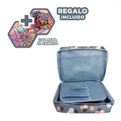 GENERICO - Maletin Moderno para Viajes en Azul Acero Y+Ligas de Regalo