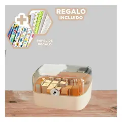 RYBIU IMPORT - Caja Multifuncional Comoda de Tono Beige Y+Papel de Regalo