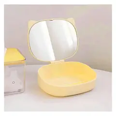 RYBIU IMPORT - Pack6 Caja Organizadora y Espejo de Color Amarillo