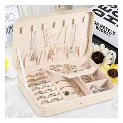 RYBIU IMPORT - Pack4 Estuche Resistente en Color Beige Y+Papel de Regalo