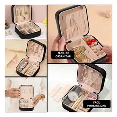 RYBIU IMPORT - Pack4 Mini Cofre para Guardar Collar Negro Y+Regalo Stickers