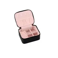 RYBIU IMPORT - Pack2 Mini Joyero Portatil Facil de Llevar en Color Negro