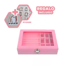 RYBIU IMPORT - Joyero Clasificador en Color Rosa Y+Regalo Stickers
