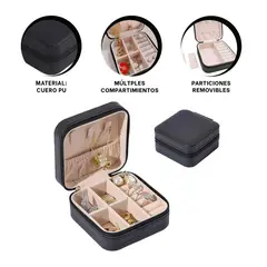 RYBIU IMPORT - Pack2 Mini Cofre para Guardar Collar Negro Y+Regalo Stickers