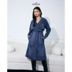 JHAN HIDS - Gabardina Denim con solapas Kate