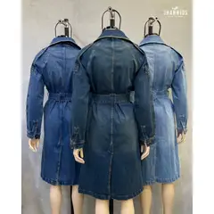 JHAN HIDS - Gabardina Denim con solapas Kate