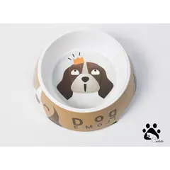GENERICO - PLATO PARA PERRO - DOG EMOJI ACERO INOXIDABLE