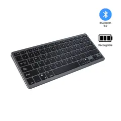 KREED - Teclado Inalámbrico Bluetooth Recargable BK3003 Negro
